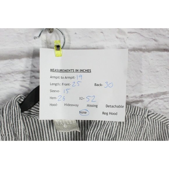 Vintage Mill Valley Black Pinstriped Linen Tops Size S - Picture 9 of 9